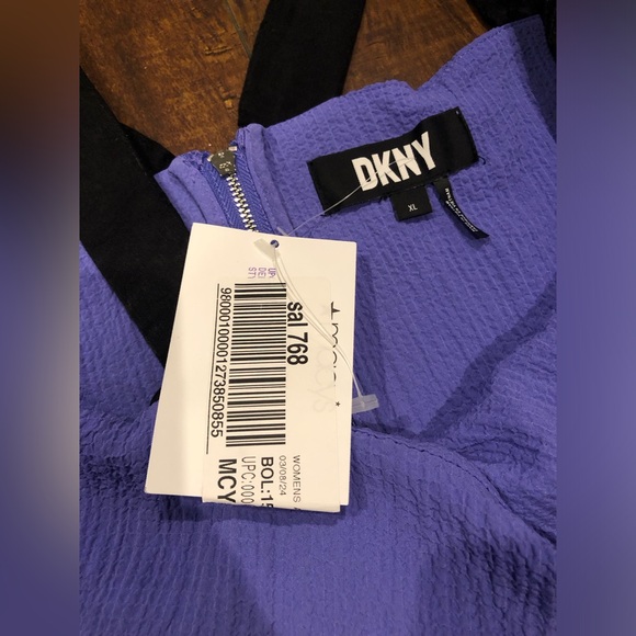 Womens DKNY Fold-Over Tank Pullover Top XL - Picture 4 of 5